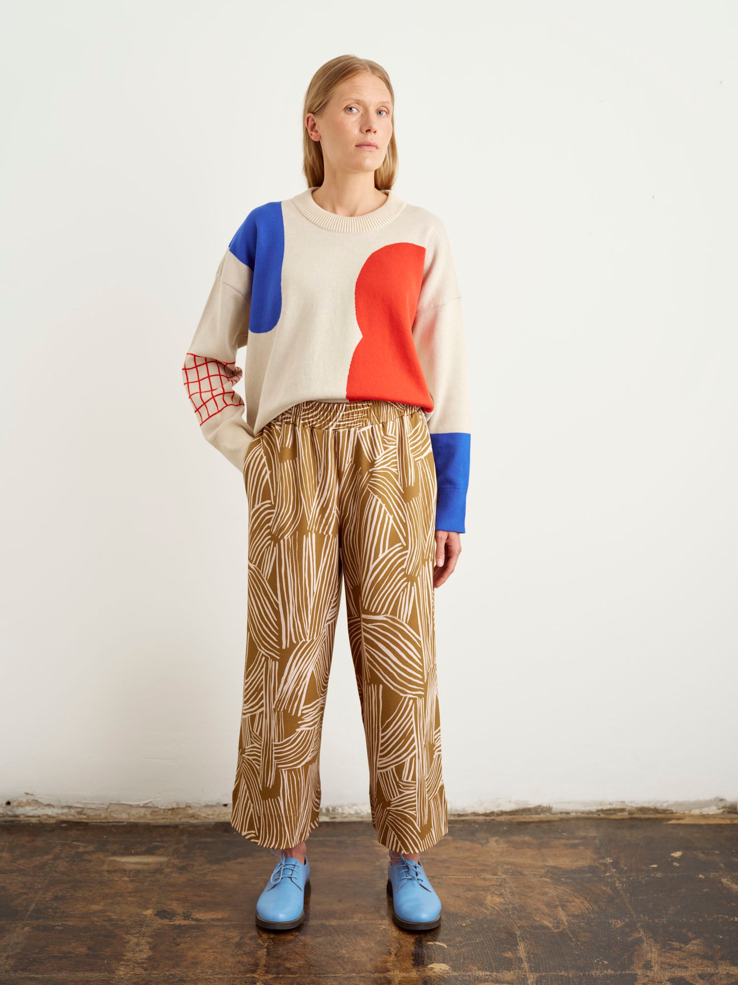 Helinä Knit Sweater Pouta, Multicolored