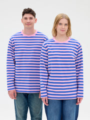 Modesto Unisex Paita Raita, Pinkki/Sininen