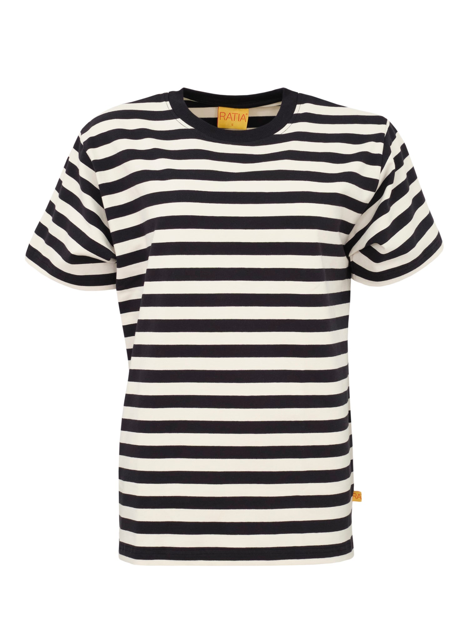 Unisex T-shirt Novato Stripe, Black/White