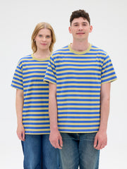 Unisex T-paita Novato Raita, Oliivi/Sininen