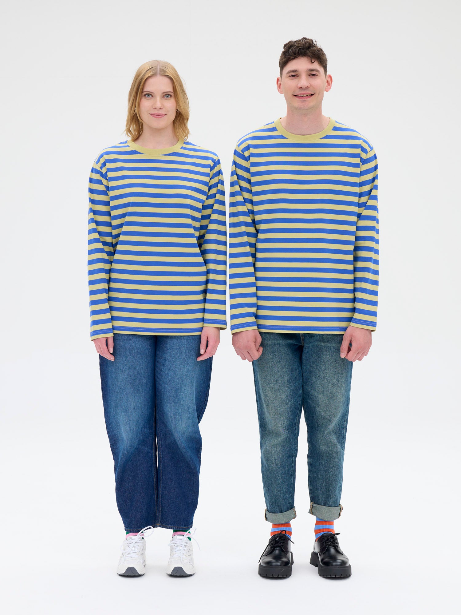 Unisex Paita Modesto Raita, Oliivi/Sininen