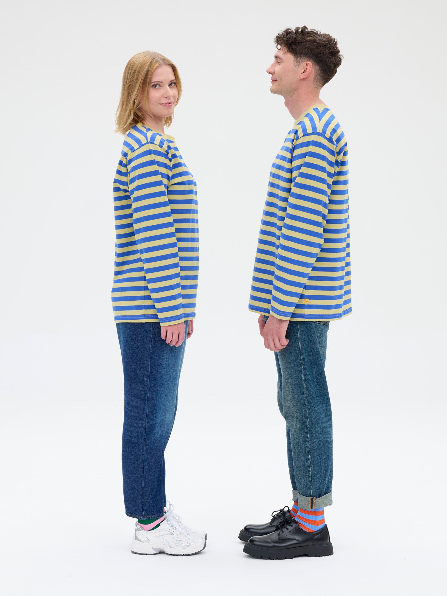 Unisex Paita Modesto Raita, Oliivi/Sininen
