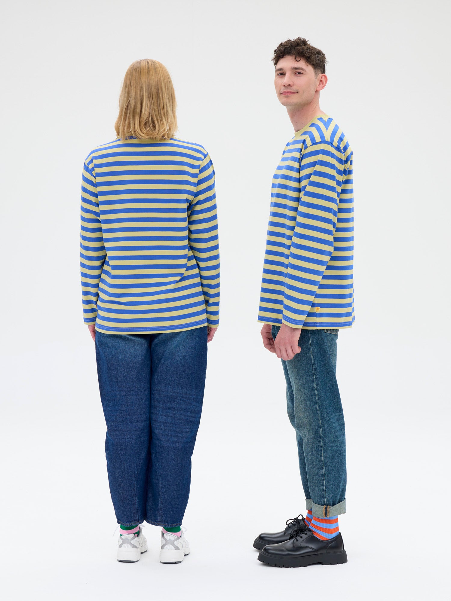 Unisex Paita Modesto Raita, Oliivi/Sininen