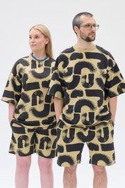 Lille Unisex T-paita Kaari, Harmaa/Musta