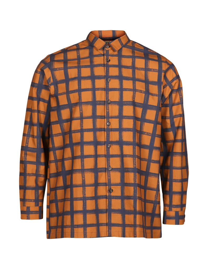 Untamo Shirt Kaino, Blue/Brown