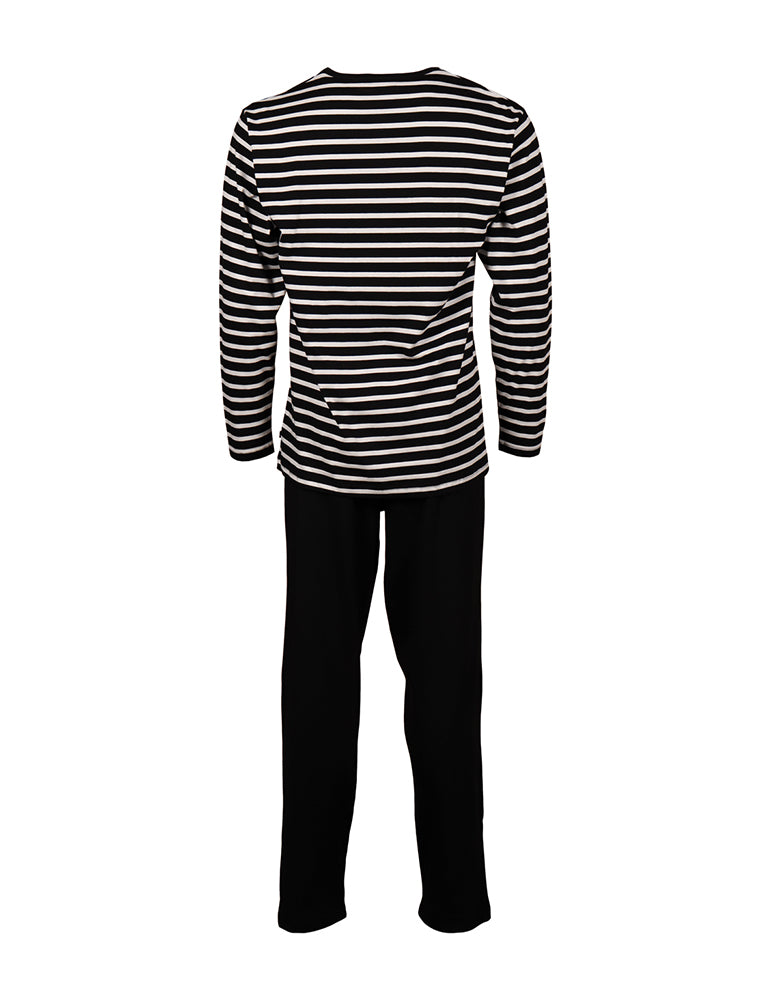 Pajamas Classic Stripe, Black/White