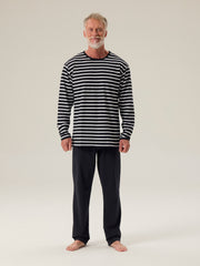 Pajamas Classic Stripe, Black/White
