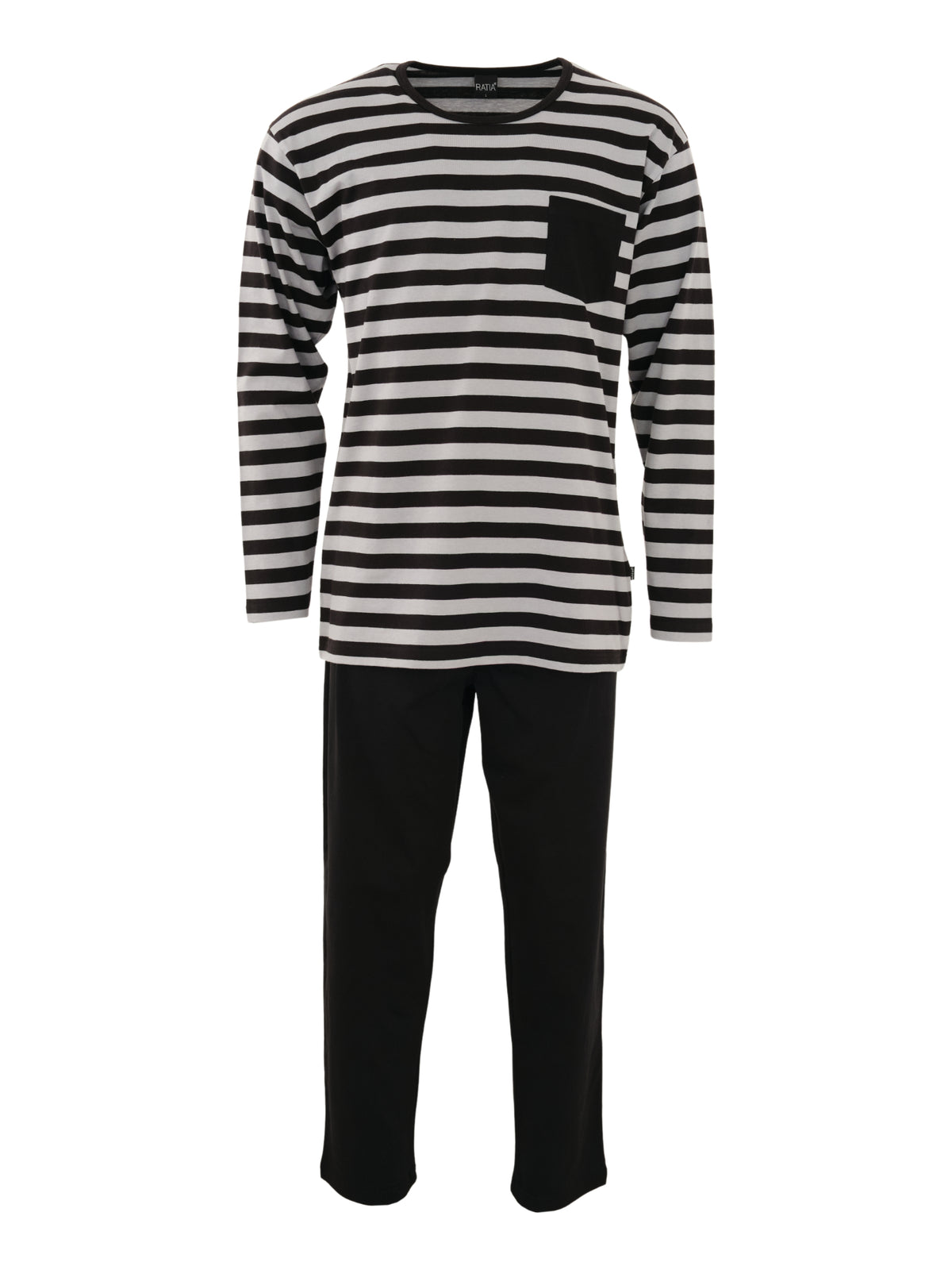 Pyjama Raita, Musta/Harmaa