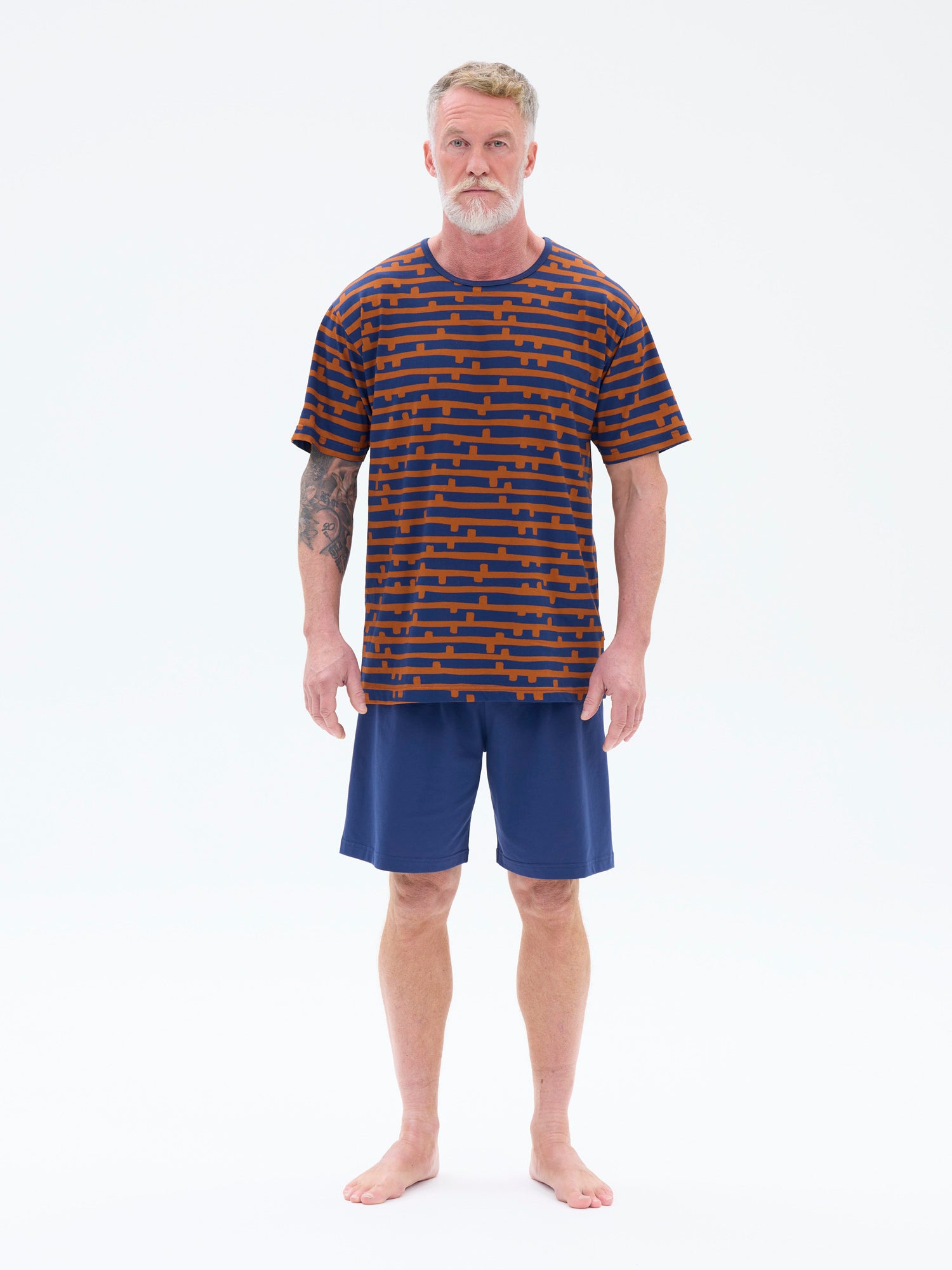 Shortsipyjama Paju, Sininen/Kupari