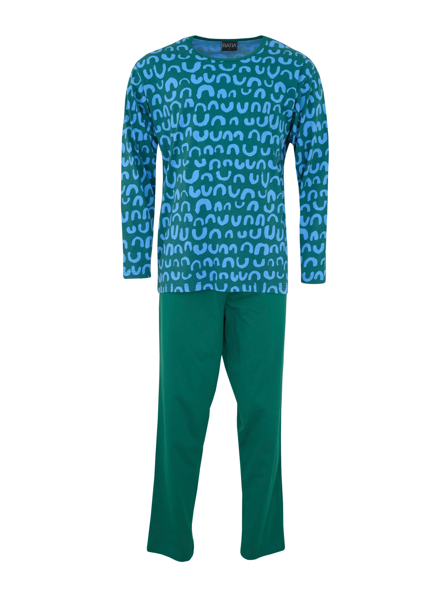Men's Pyjamas Nurinkurin, Green/Blue