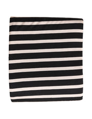 Duvet set 150 x 210 cm and 50 x 60 cm Stripe, Black/Sand