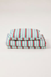 Duvet Cover Set 150 x 210 cm and 50 x 60 cm Stripe, Multicolor