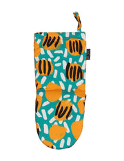 Kitchen glove Esikko, green/yellow