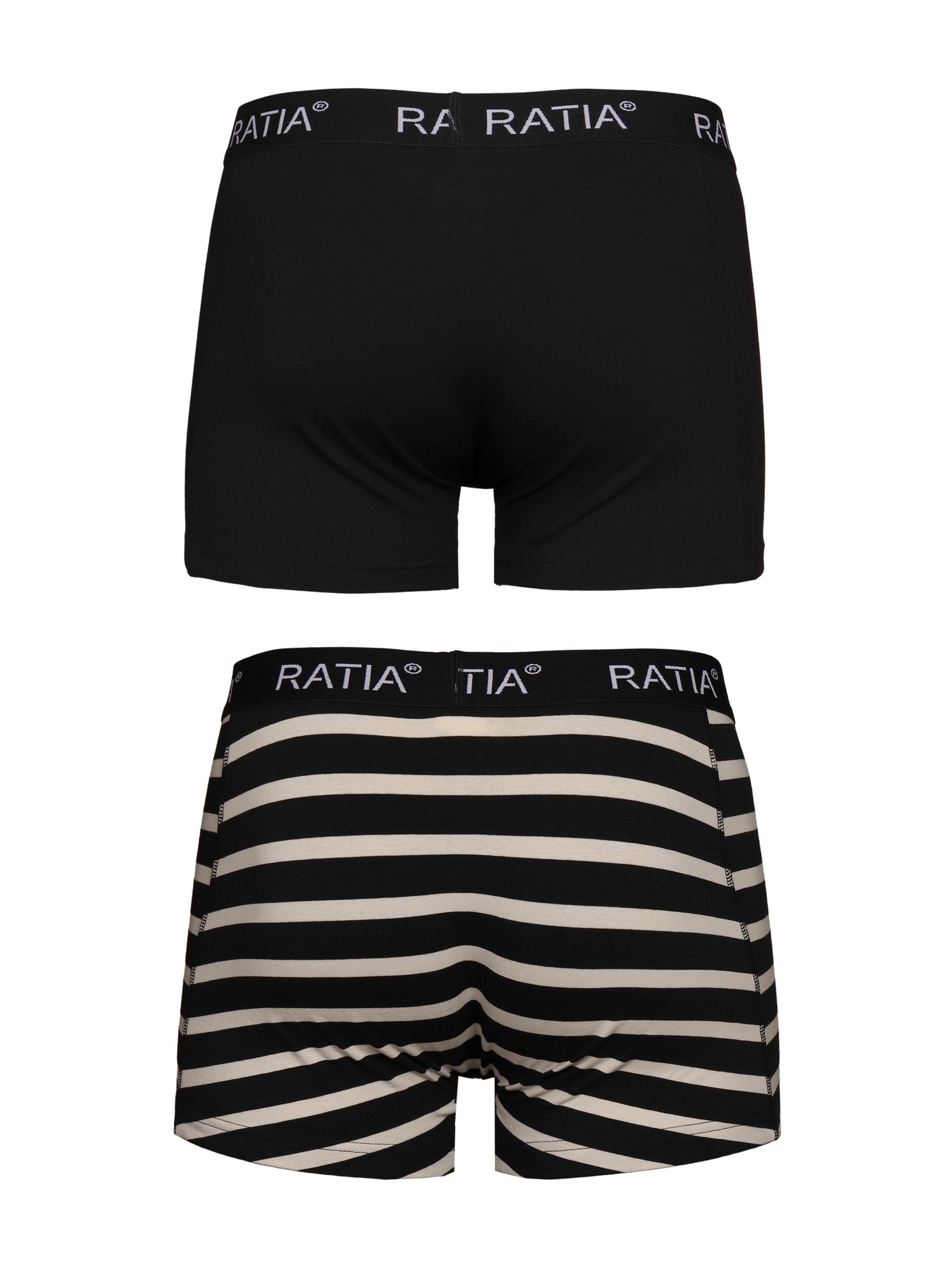 Men's Boxers 2-pack: Stripe Grey/Black