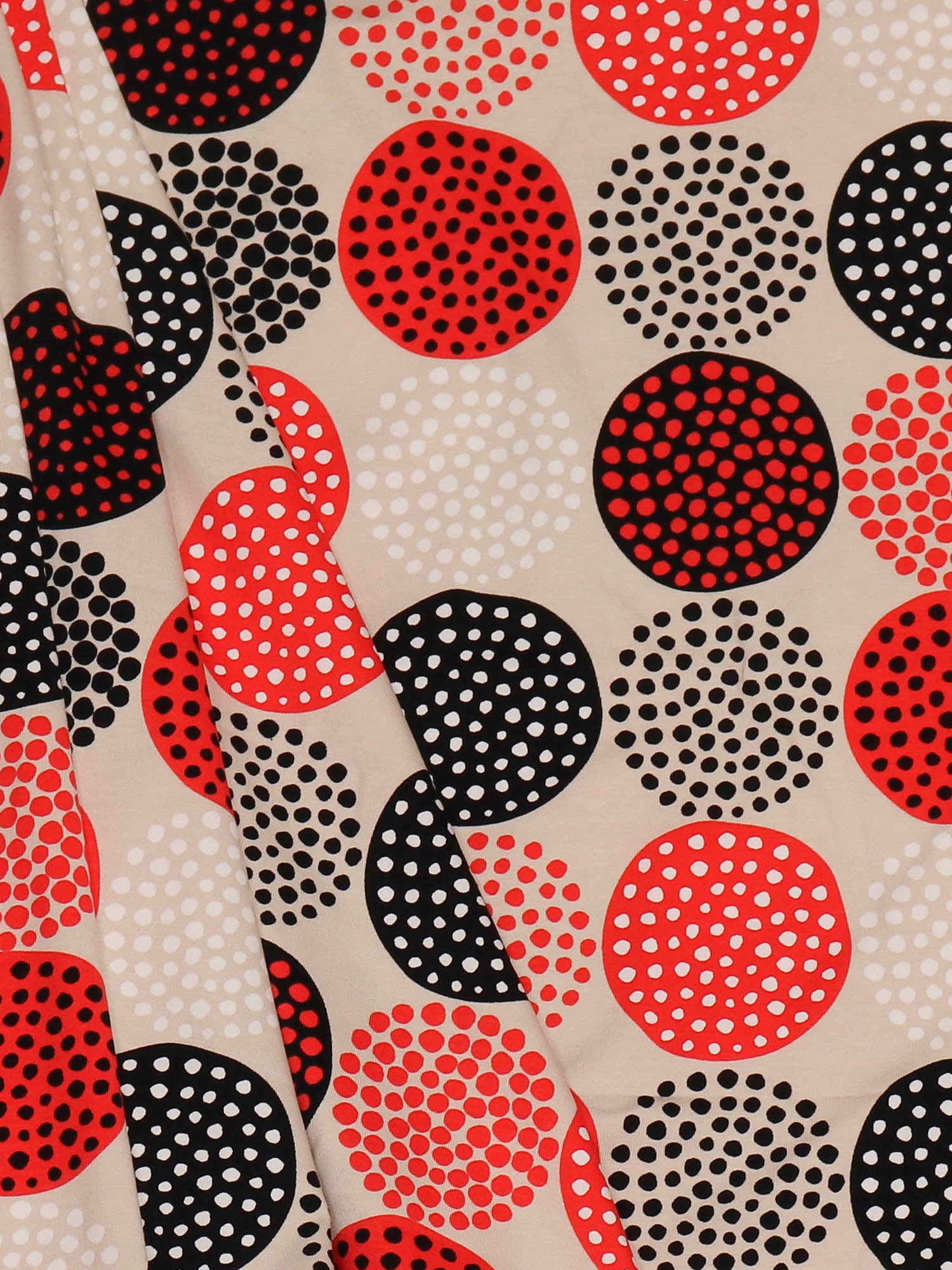 Neulospala 2m Lumipallo, Beige/Punainen