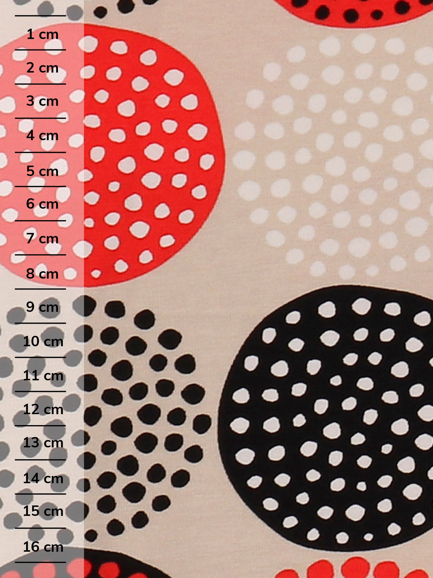 Neulospala 2m Lumipallo, Beige/Punainen