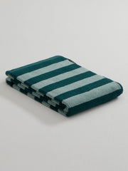 Bath towel Stripe, Green / Green