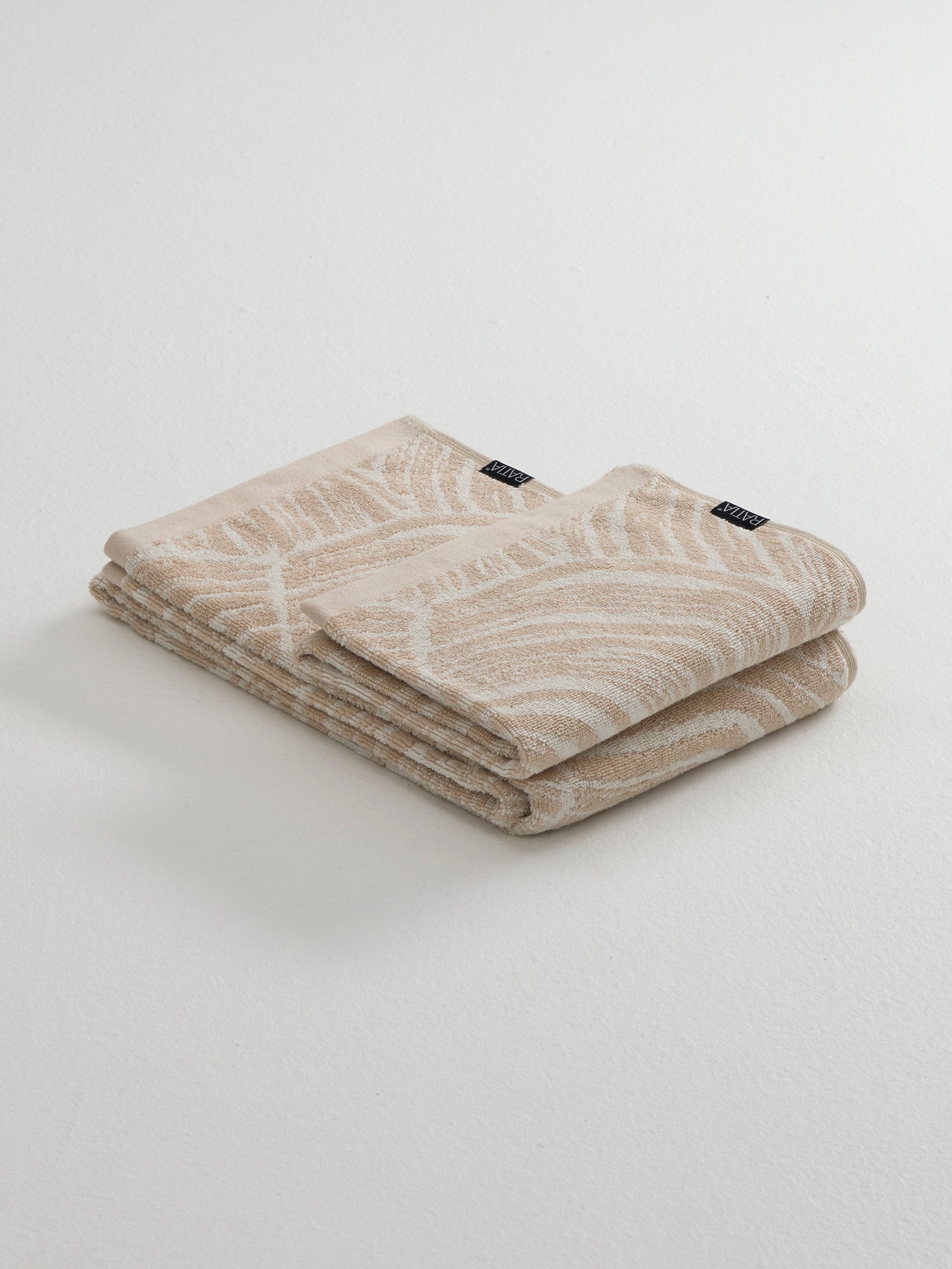 Bath Towel Kalliolla, Beige/Grey