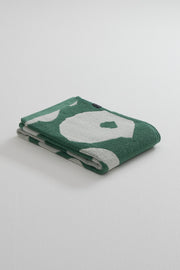 Bath towel Nuppunen, Green/White