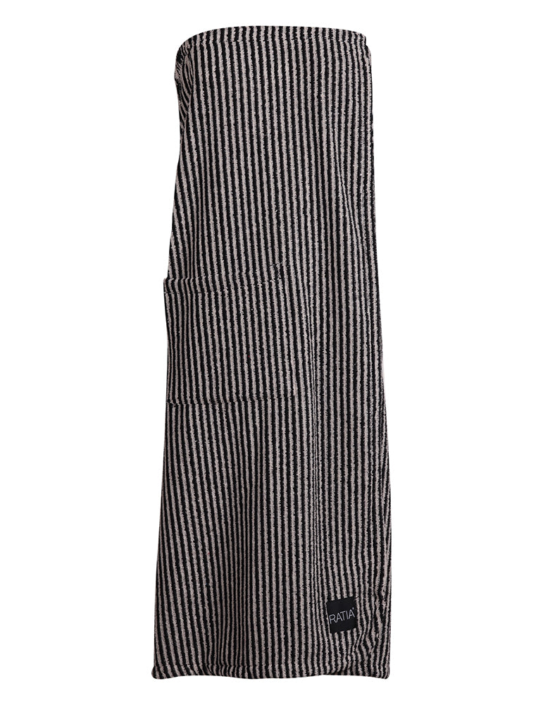 Women's Saunakilt Stripe, Black/Sand