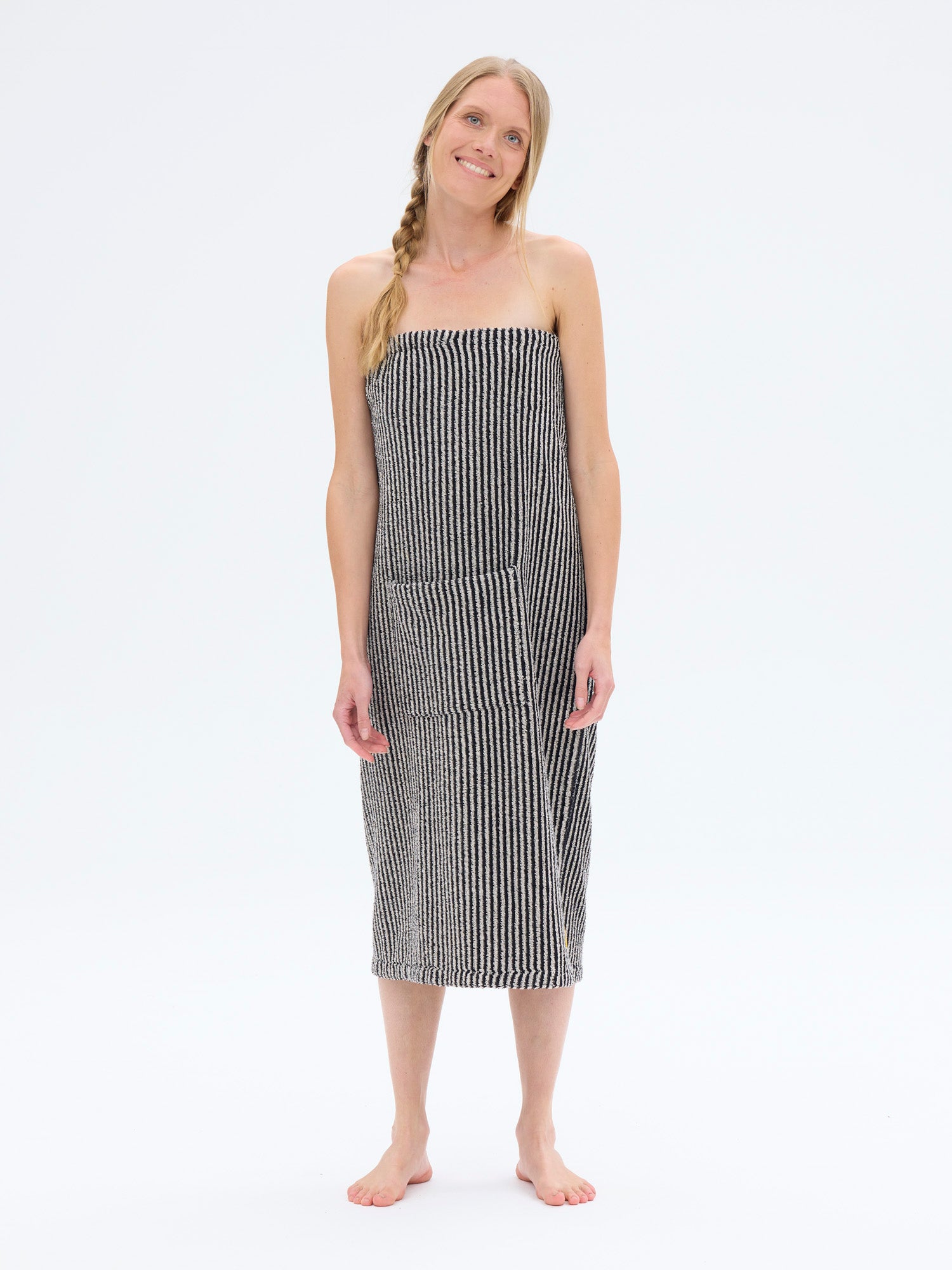 Women's Saunakilt Stripe, Black/Sand