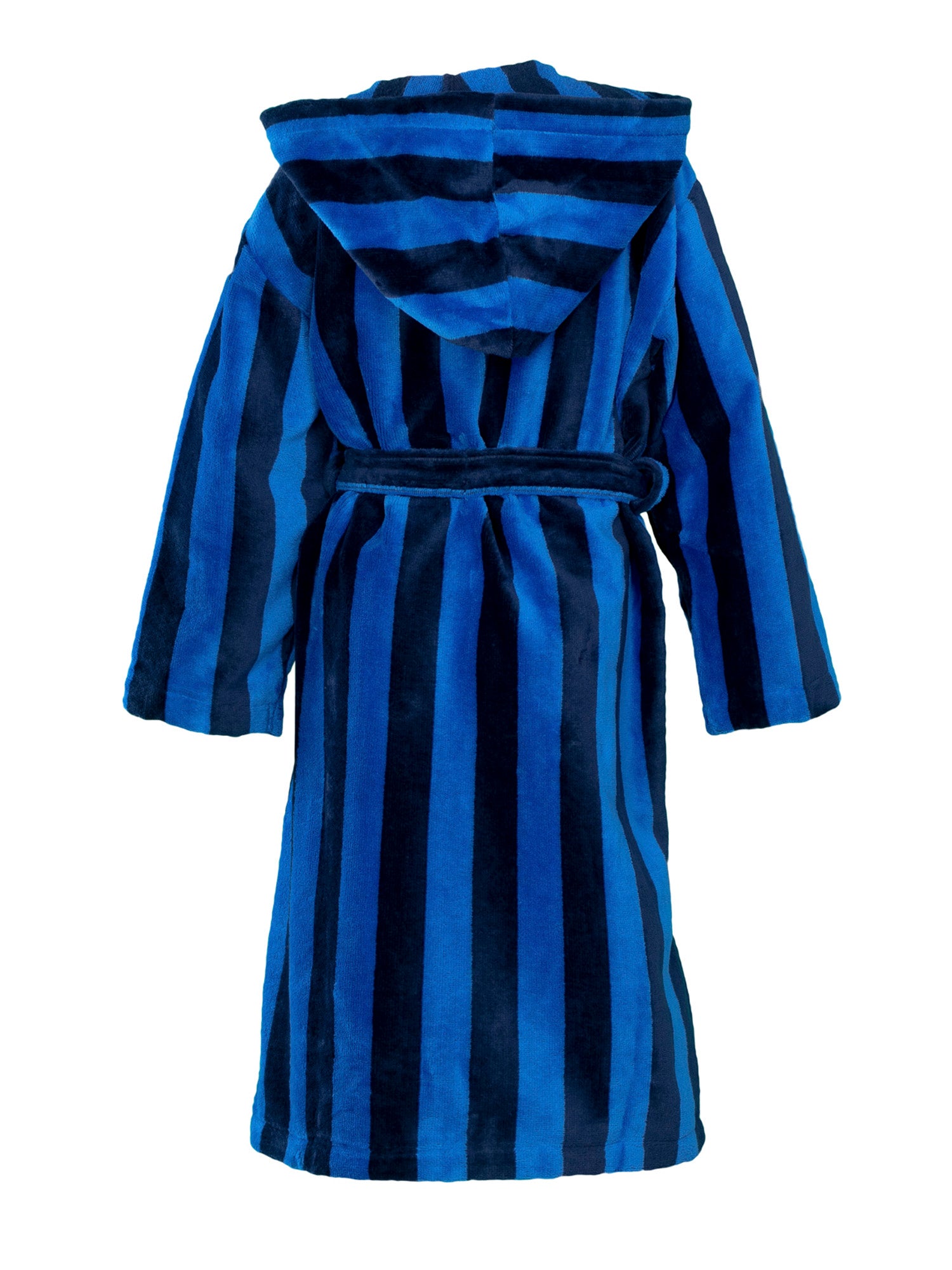 Lasten Velourkylpytakki Raita, Sininen 130-160