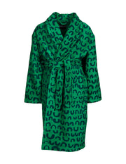 Kid's Velour Bathrobe Nurinkurin, Green/Blue
