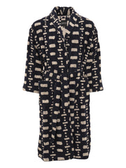 Men's Bathrobe Kivetys, Blue/White