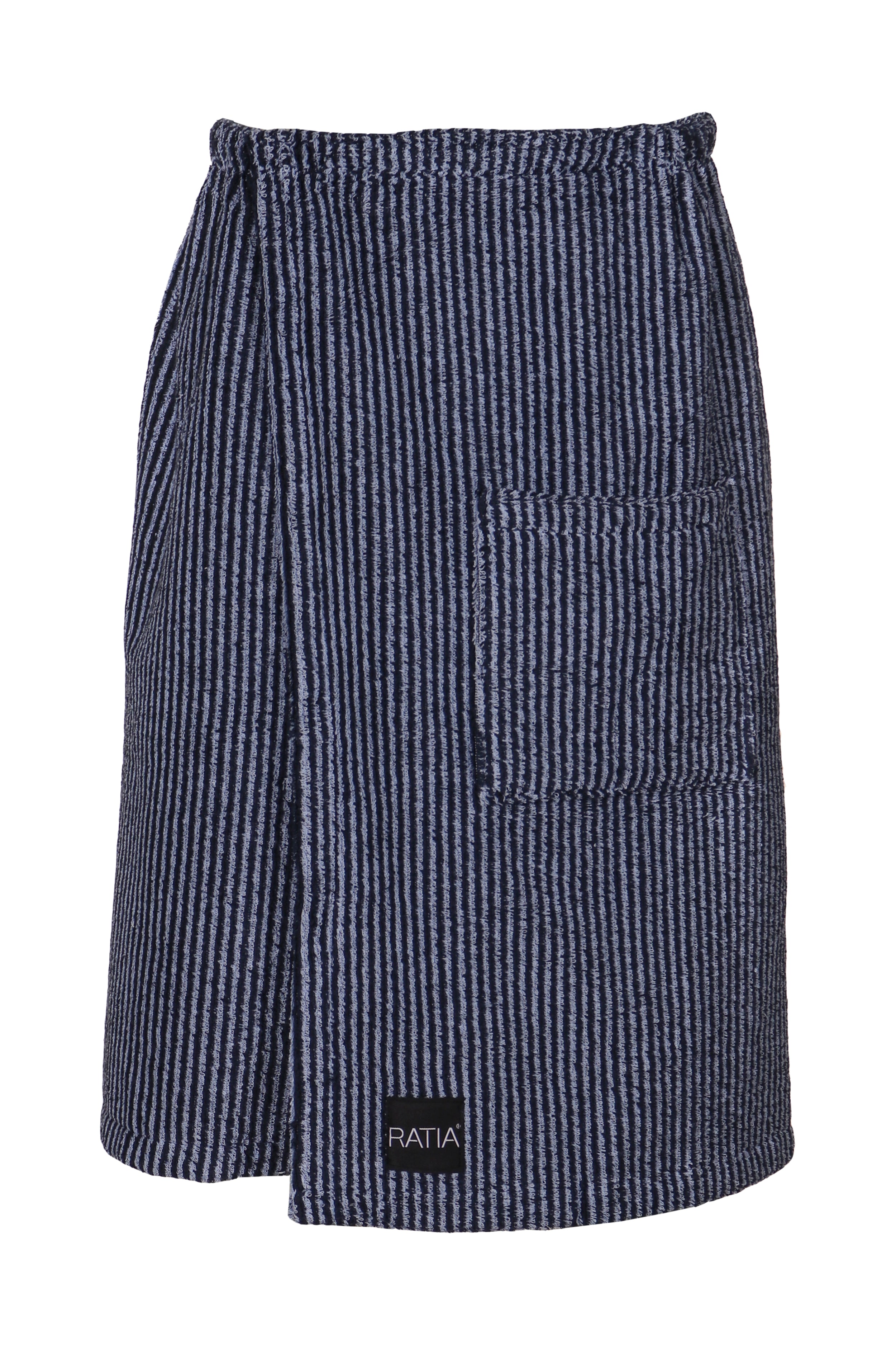 Men's Saunakilt Stripe, Dark blue/blue