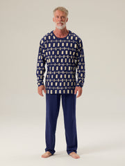 Pyjama Kivetys, Sininen/Kalkki