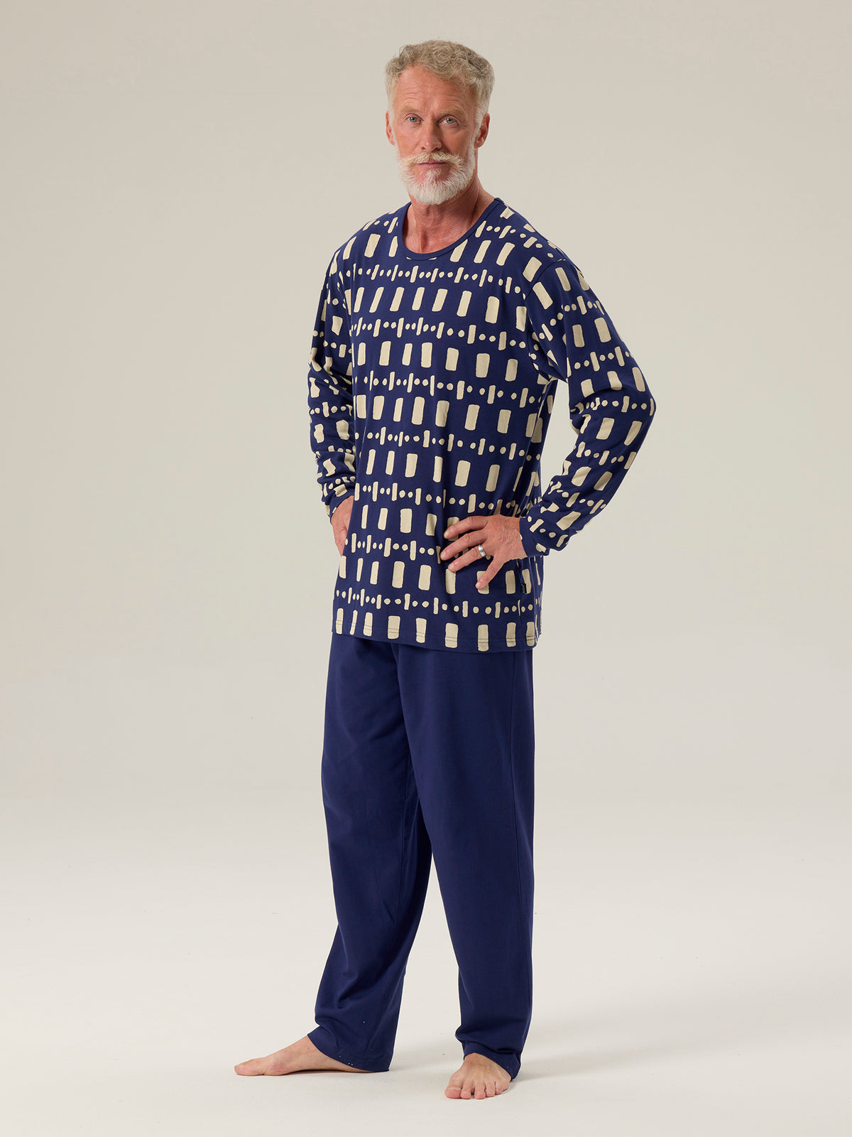 Pyjama Kivetys, Sininen/Kalkki