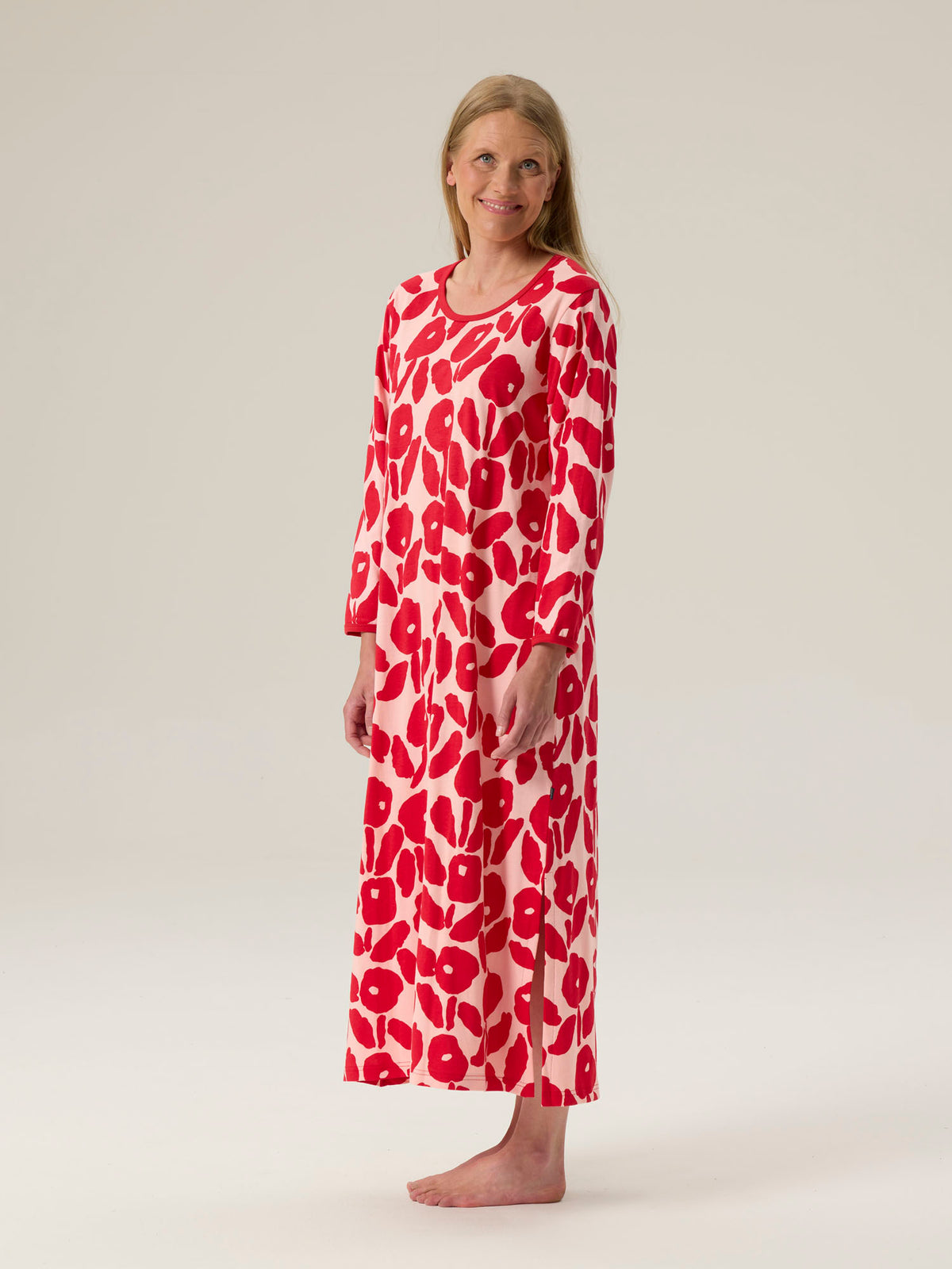 Felia Nightdress Nippu, Pink/Red