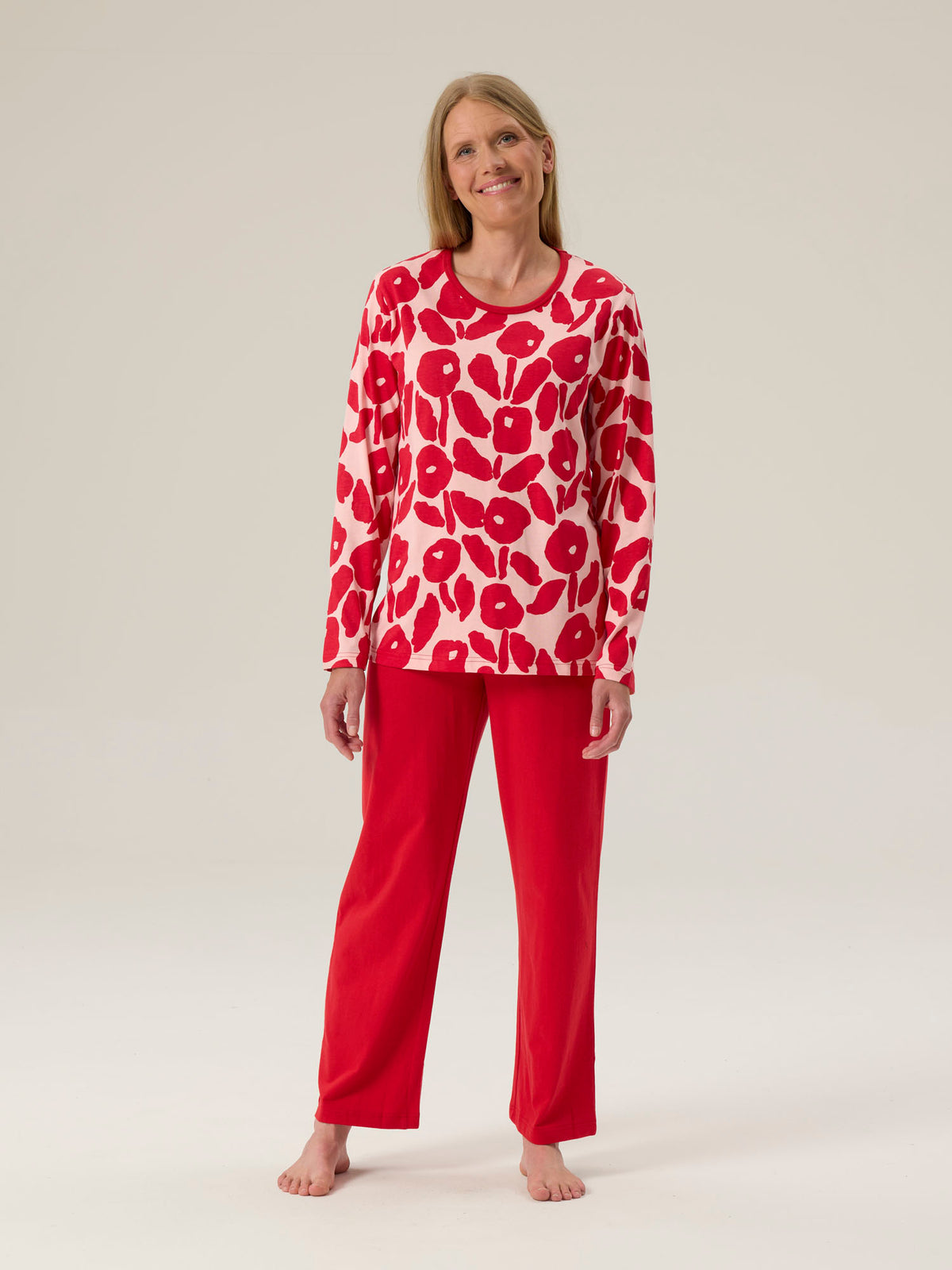 Sofia Pyjama Nippu, Pink/Red