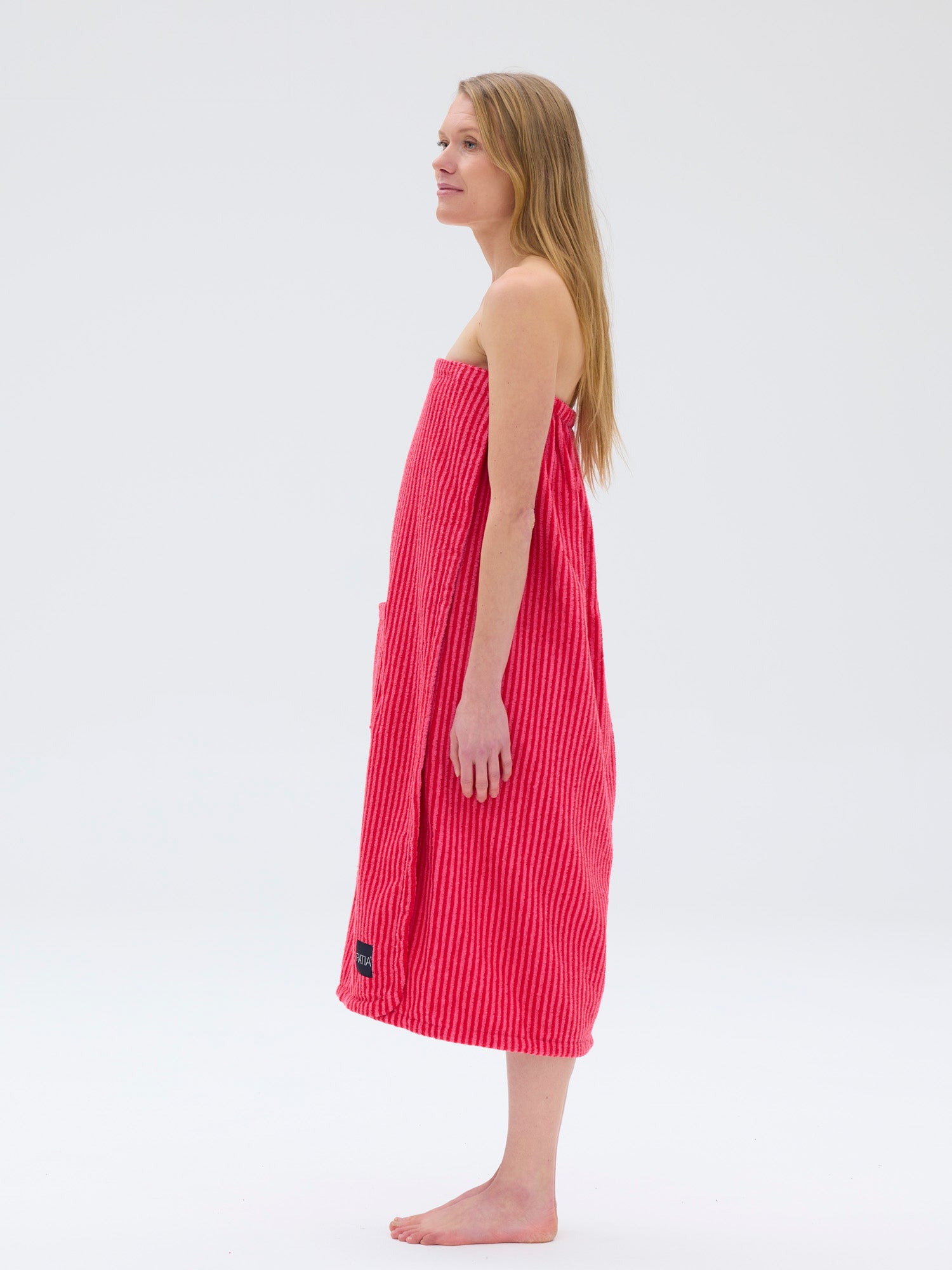 Women's Saunakilt Stripe, Pink/Red