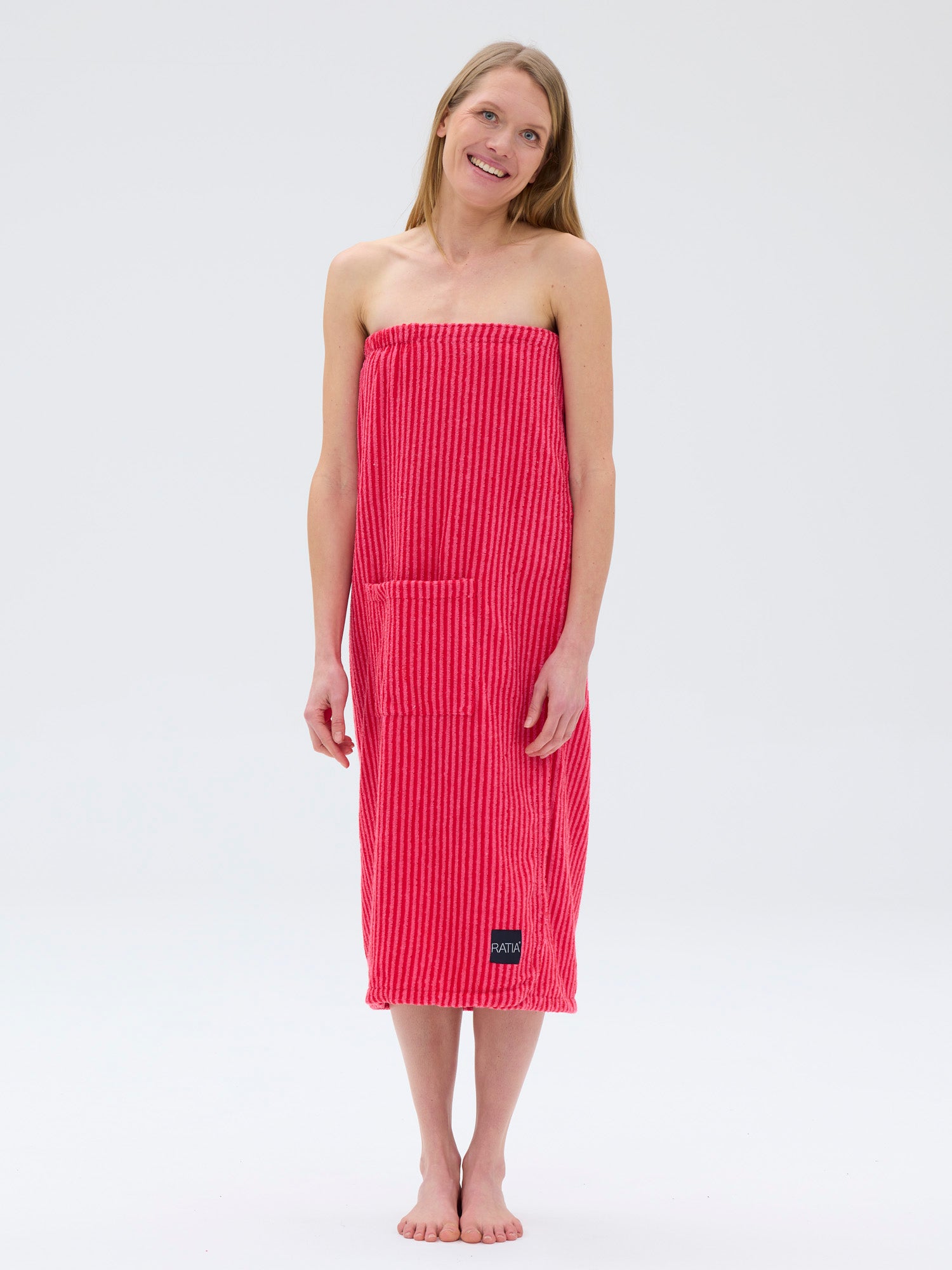 Women's Saunakilt Stripe, Pink/Red