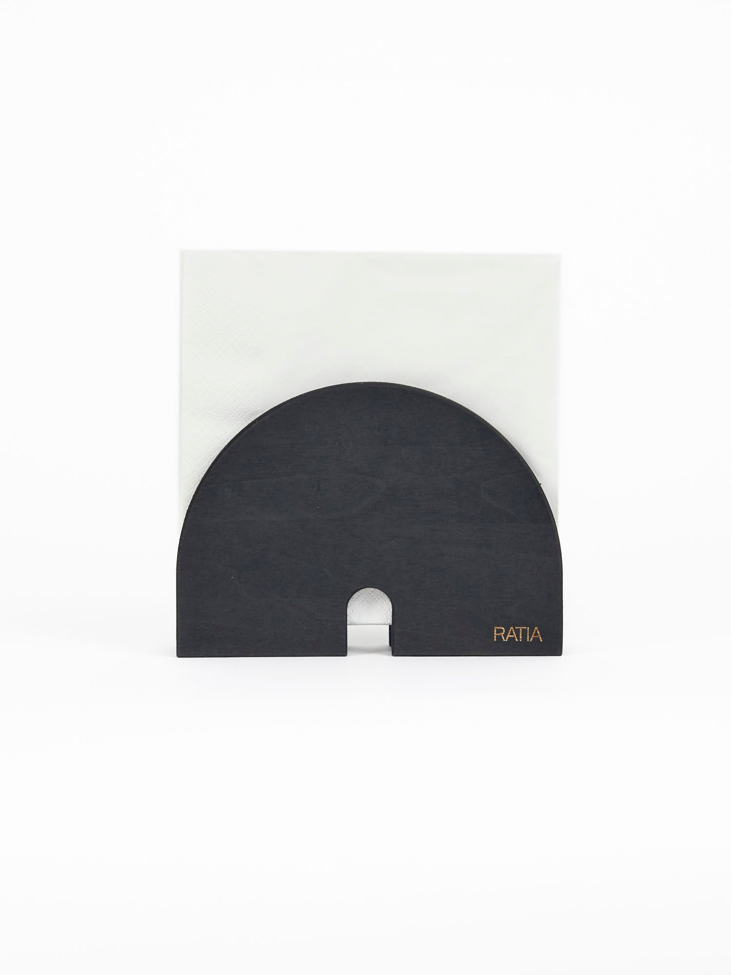 Unna Napkin Holder, Black