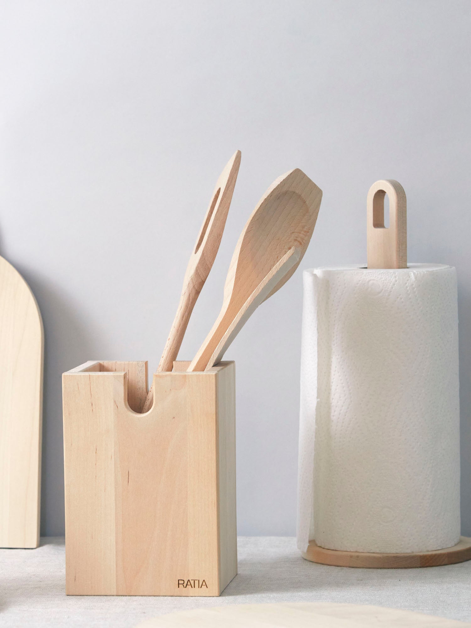 Unna Kitchen Roll Holder, Birch